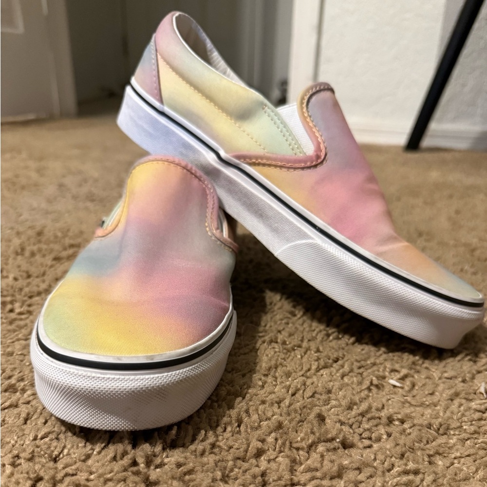 Colorful Tie-Dye Slip-On Sneakers